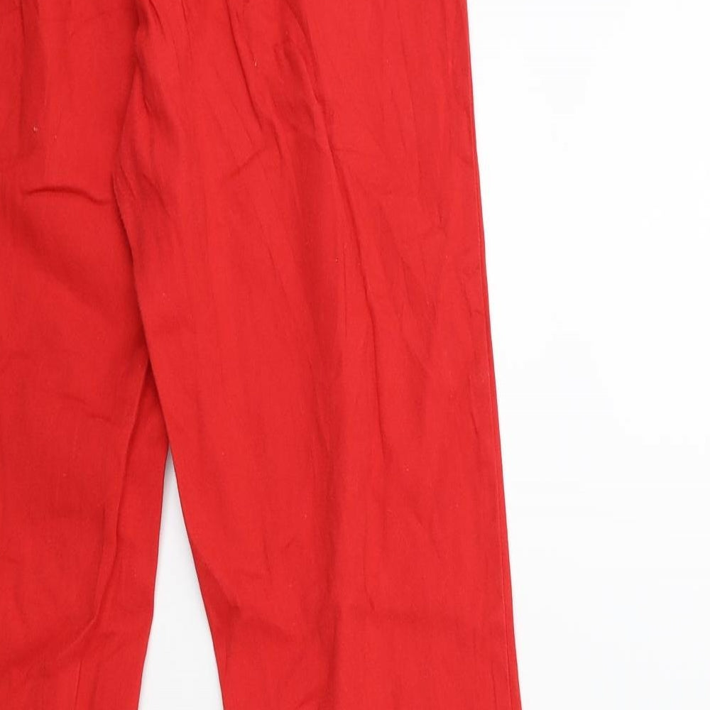 Womens UK Size 8 H&M Regular Fit Skinny Red Jeans
