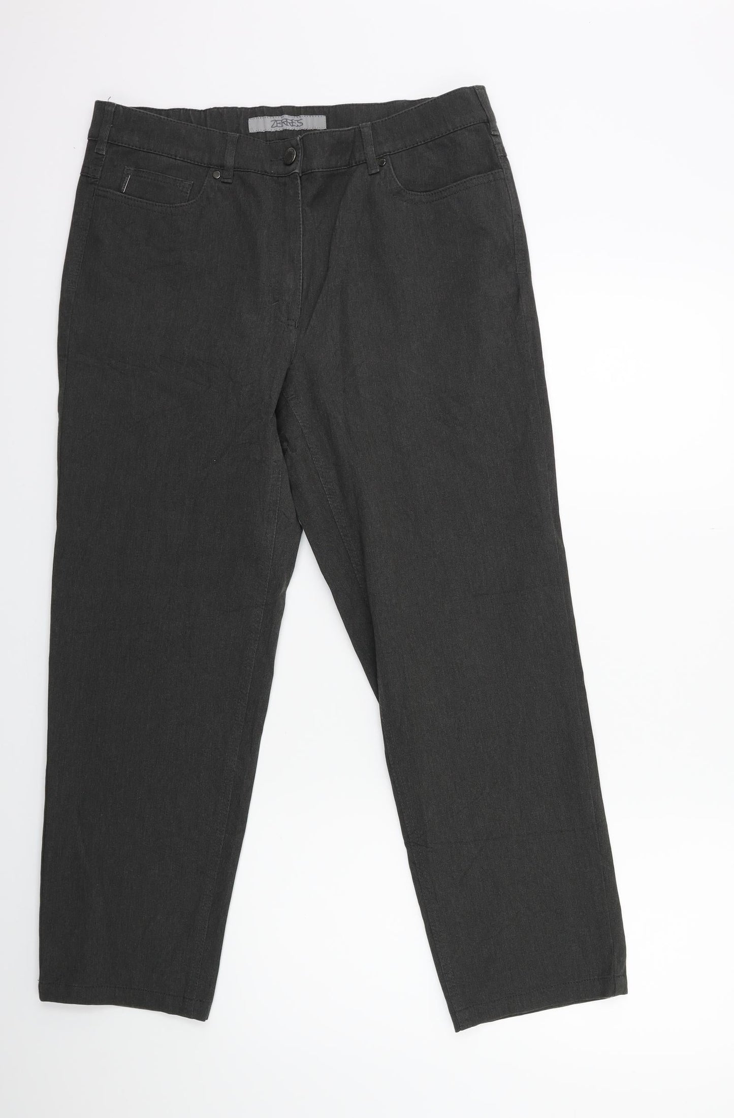 Womens UK Size 16 ZERRES Regular Fit  Brown Trousers