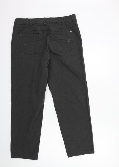 Womens UK Size 16 ZERRES Regular Fit  Brown Trousers