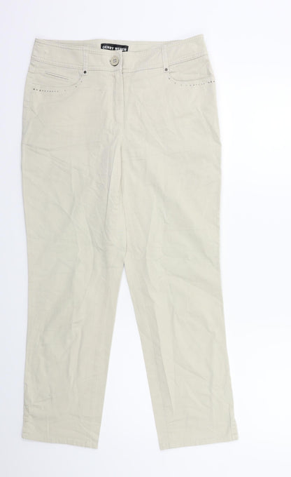 Gerry Weber Womens Beige   Trousers  Size 30 in L26 in
