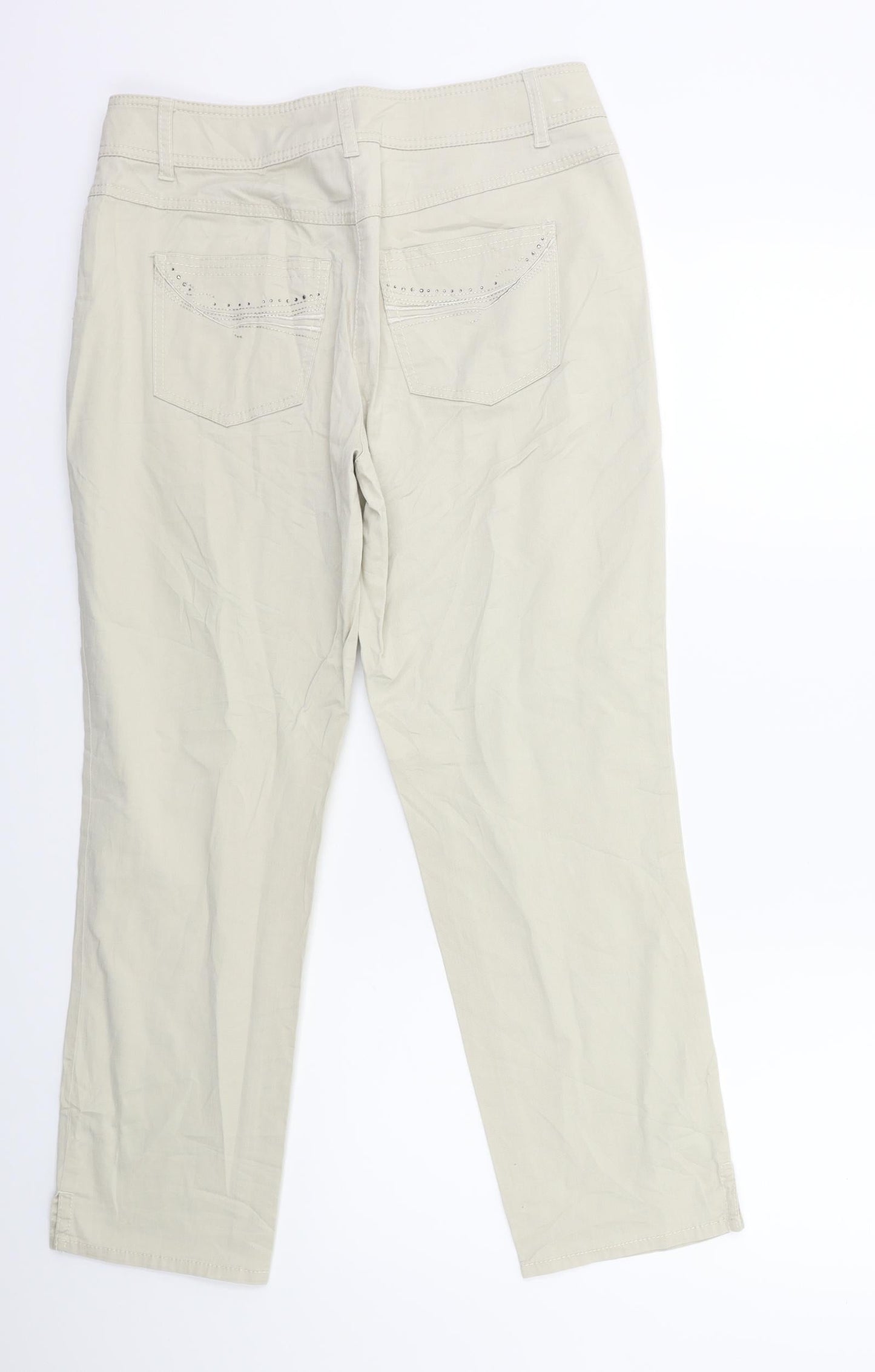 Gerry Weber Womens Beige   Trousers  Size 30 in L26 in