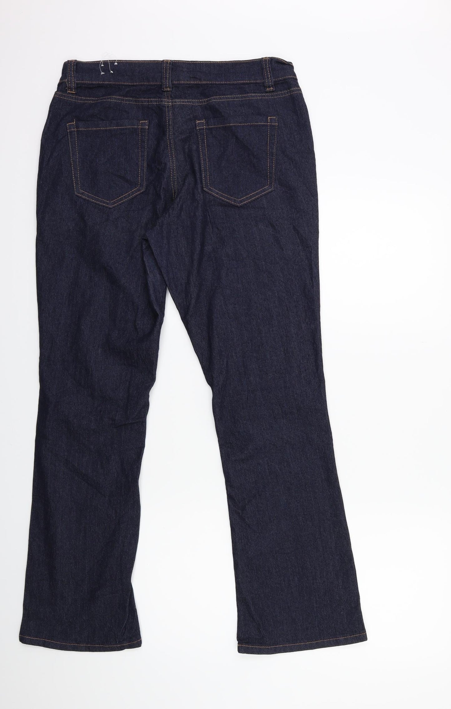 Janina Denim Womens Blue  Denim Flared Jeans Size 12 L30 in