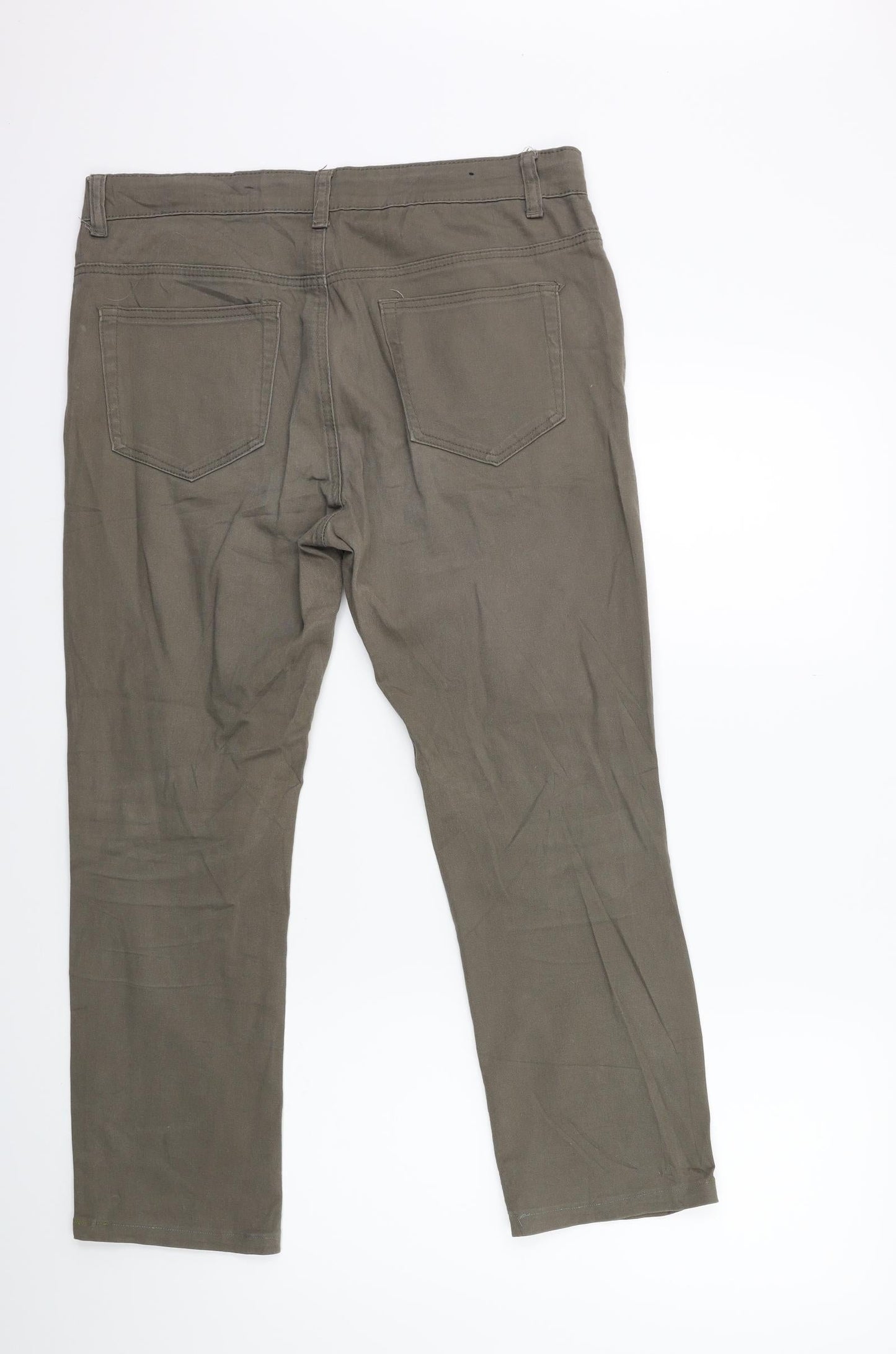 H&D Womens Green  Denim Skinny Jeans Size 36 in L25 in