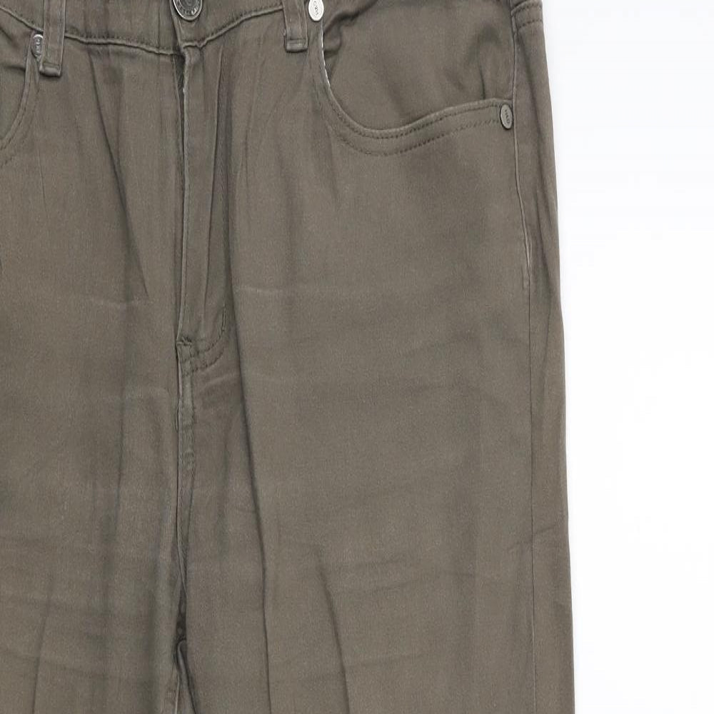 H&D Womens Green  Denim Skinny Jeans Size 36 in L25 in