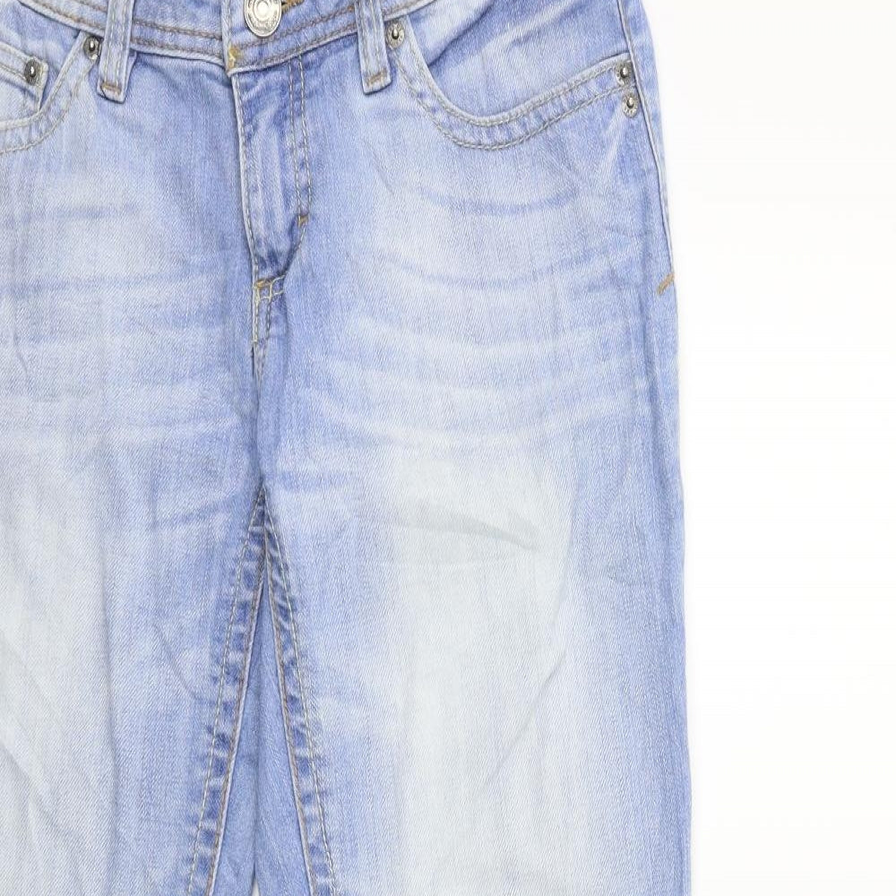 EDC Womens Blue  Denim Straight Jeans Size 32 in L28 in