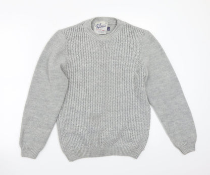 Topman Mens Grey   Pullover Jumper Size S