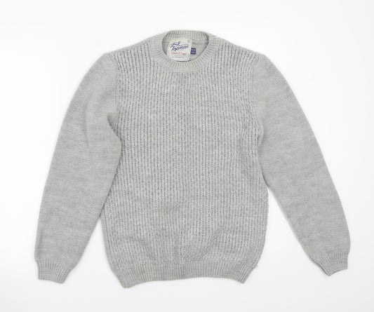 Topman Mens Grey   Pullover Jumper Size S