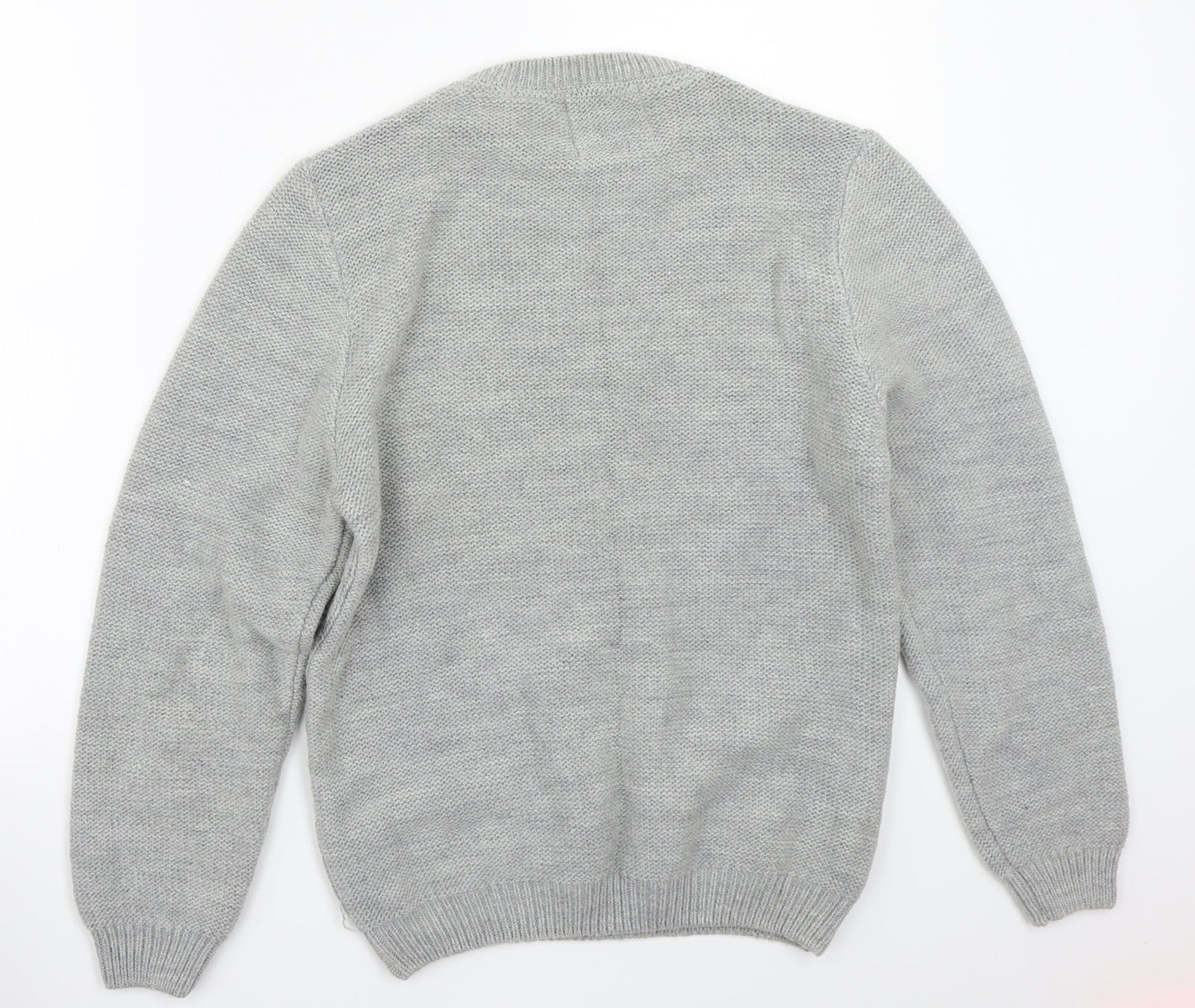 Topman Mens Grey   Pullover Jumper Size S