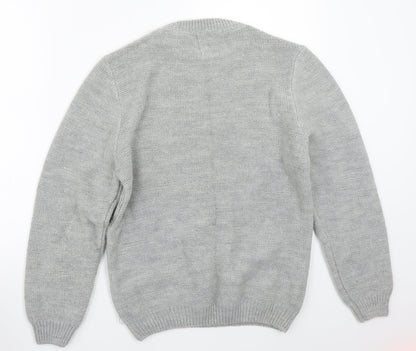 Topman Mens Grey   Pullover Jumper Size S