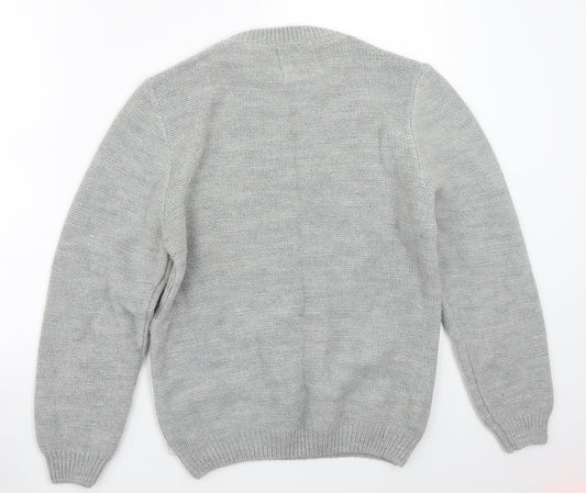 Topman Mens Grey   Pullover Jumper Size S