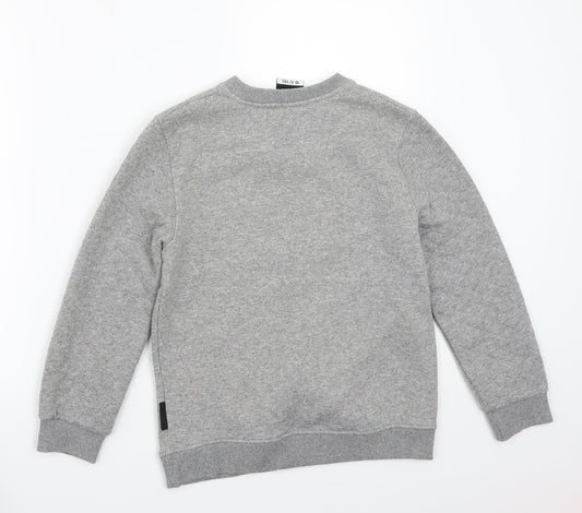 BCK & HRSY Boys Grey   Pullover Jumper Size 11-12 Years