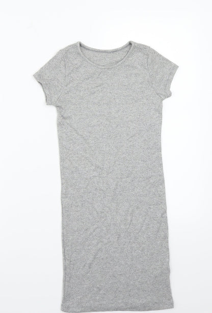 Nutmeg Girls Grey   A-Line  Size 7-8 Years