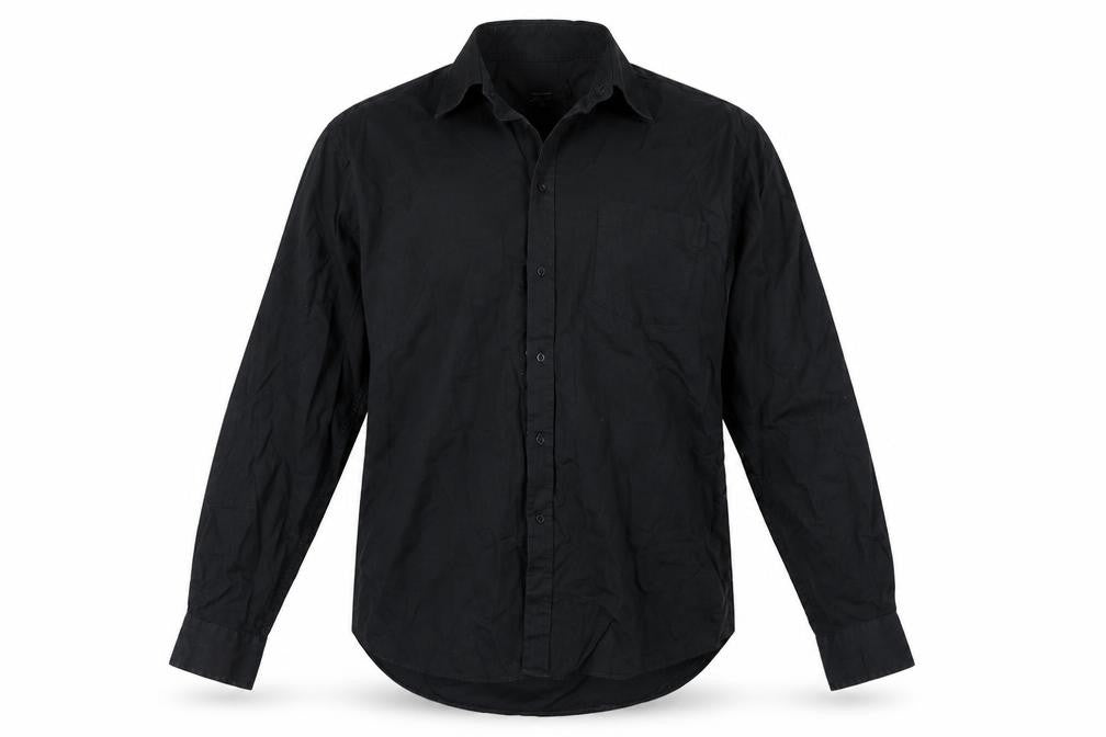 Cedarwood State Mens Black Button-Up Size 15.5