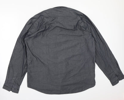 Taylor & Wright Mens Grey    Button-Up Size 17.5