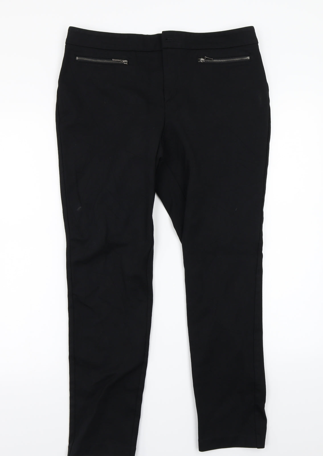 Womens UK Size 14 Marks and Spencer Regular Fit  Black Trousers