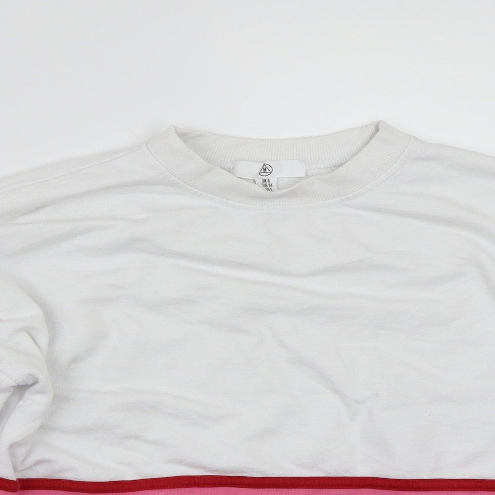 Missguided Womens White   Henley Jumper Size 6