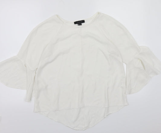 Primark Womens White   Basic T-Shirt Size 10