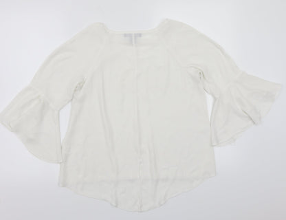 Primark Womens White   Basic T-Shirt Size 10