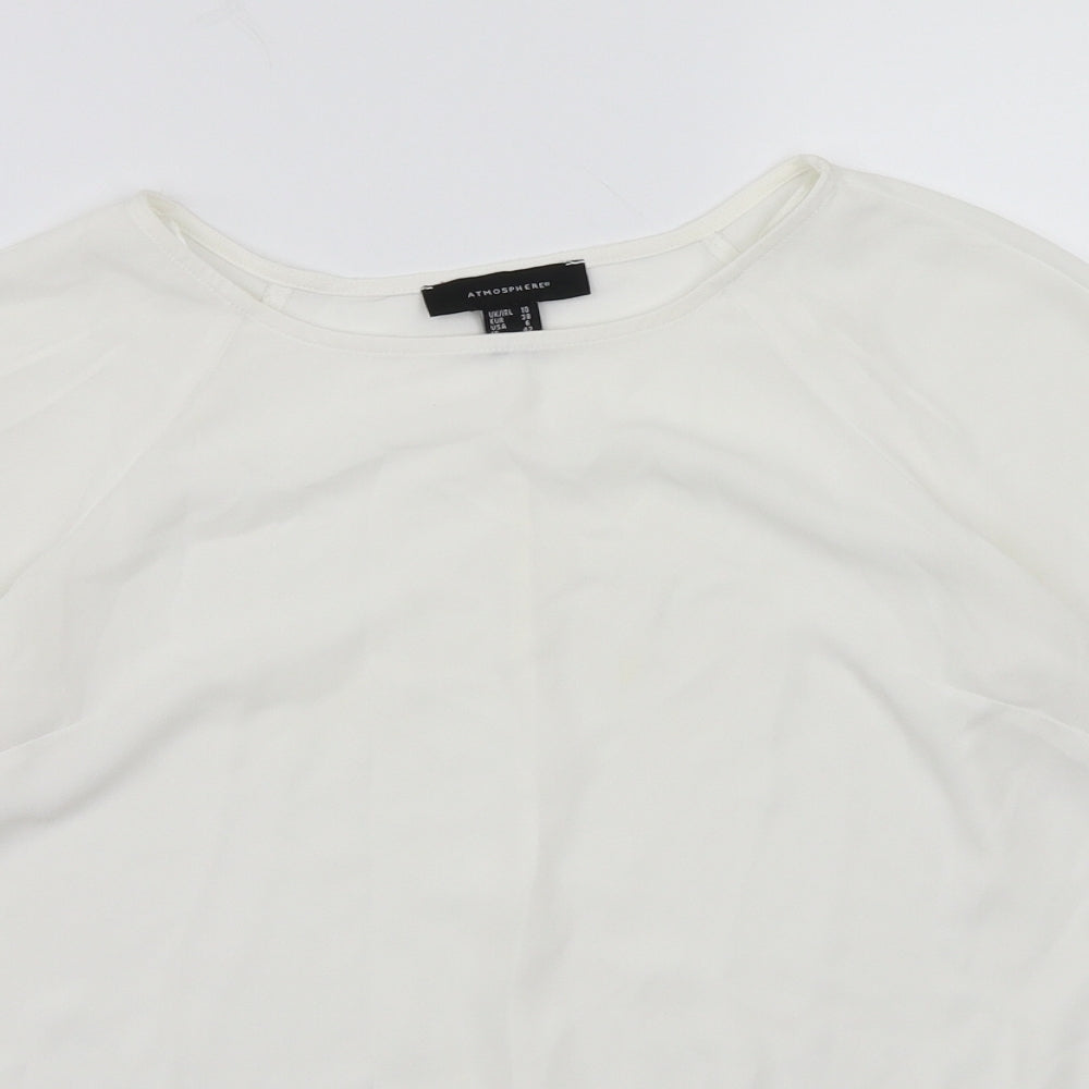 Primark Womens White   Basic T-Shirt Size 10