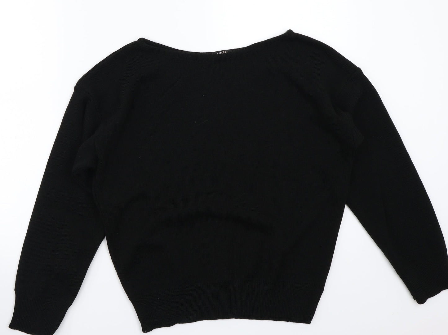 Miss pap Womens Black   Pullover Jumper Size S