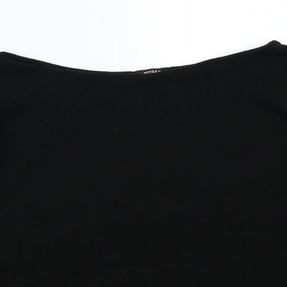 Miss pap Womens Black   Pullover Jumper Size S