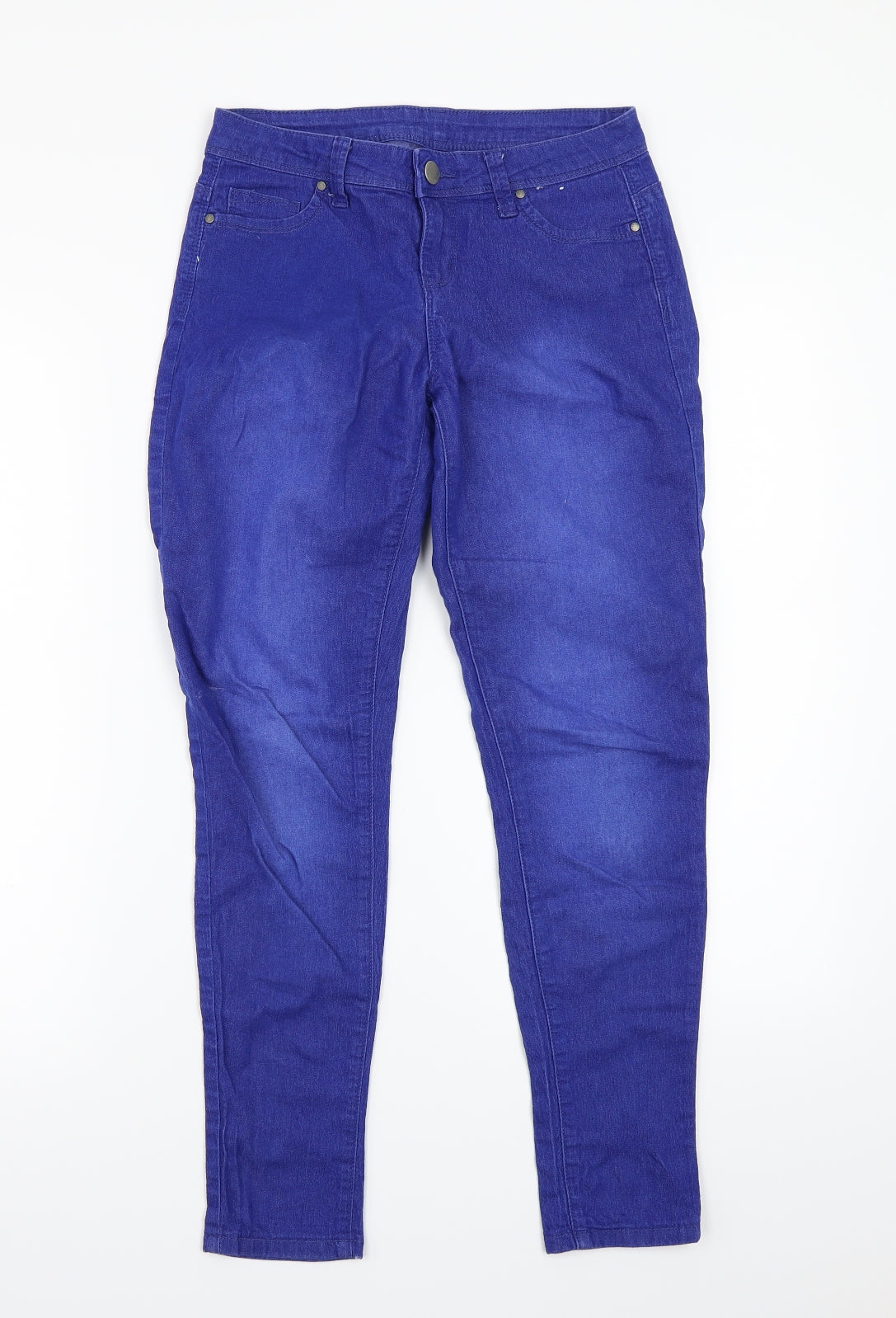 Denim & Co. Womens Blue   Mom Jeans Size 8 L25 in