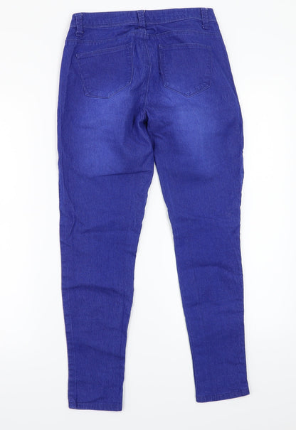 Denim & Co. Womens Blue   Mom Jeans Size 8 L25 in