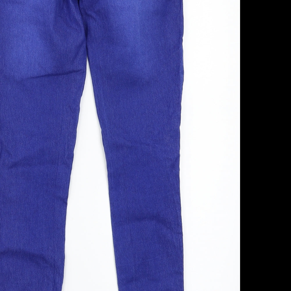 Denim & Co. Womens Blue   Mom Jeans Size 8 L25 in