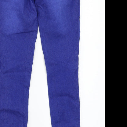 Denim & Co. Womens Blue   Mom Jeans Size 8 L25 in