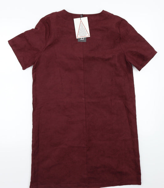 Boohoo Womens Purple   A-Line  Size 8