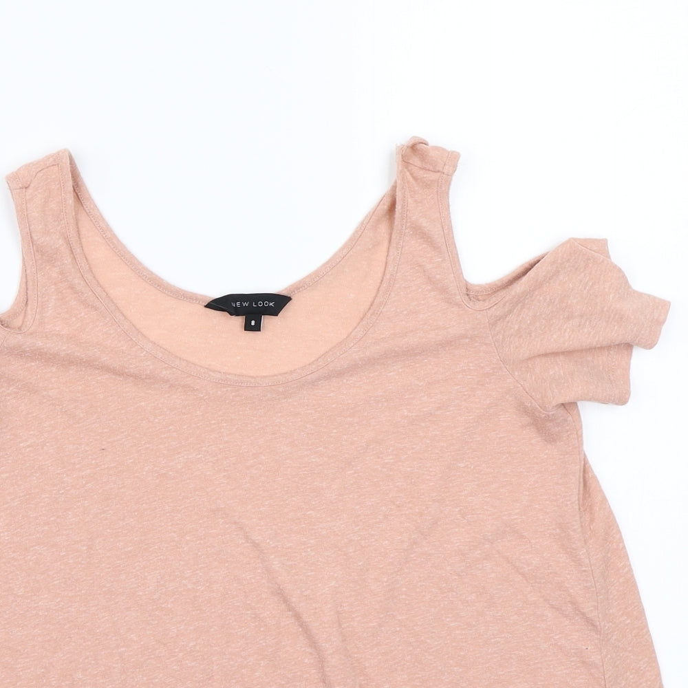 Womens UK Size 8 Newlook Pink Basic T-Shirt
