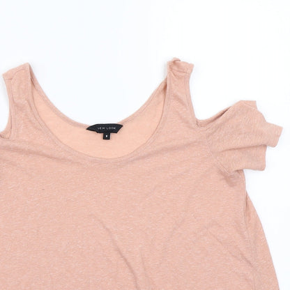 Womens UK Size 8 Newlook Pink Basic T-Shirt