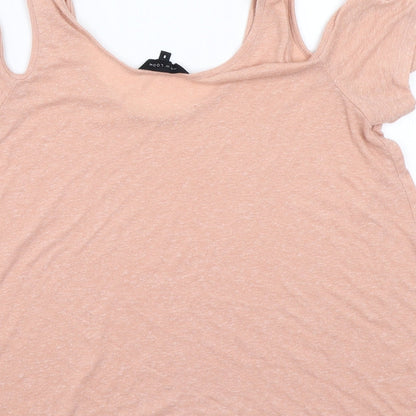 Womens UK Size 8 Newlook Pink Basic T-Shirt