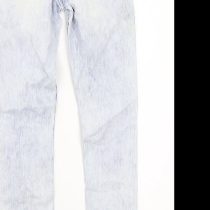 Denim & Co. Womens Blue   Skinny Jeans Size 8 L28 in