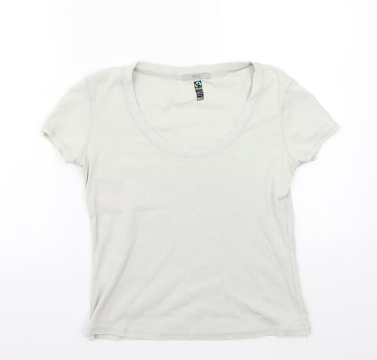 Womens UK Size 12 Marks and Spencer Grey Basic T-Shirt