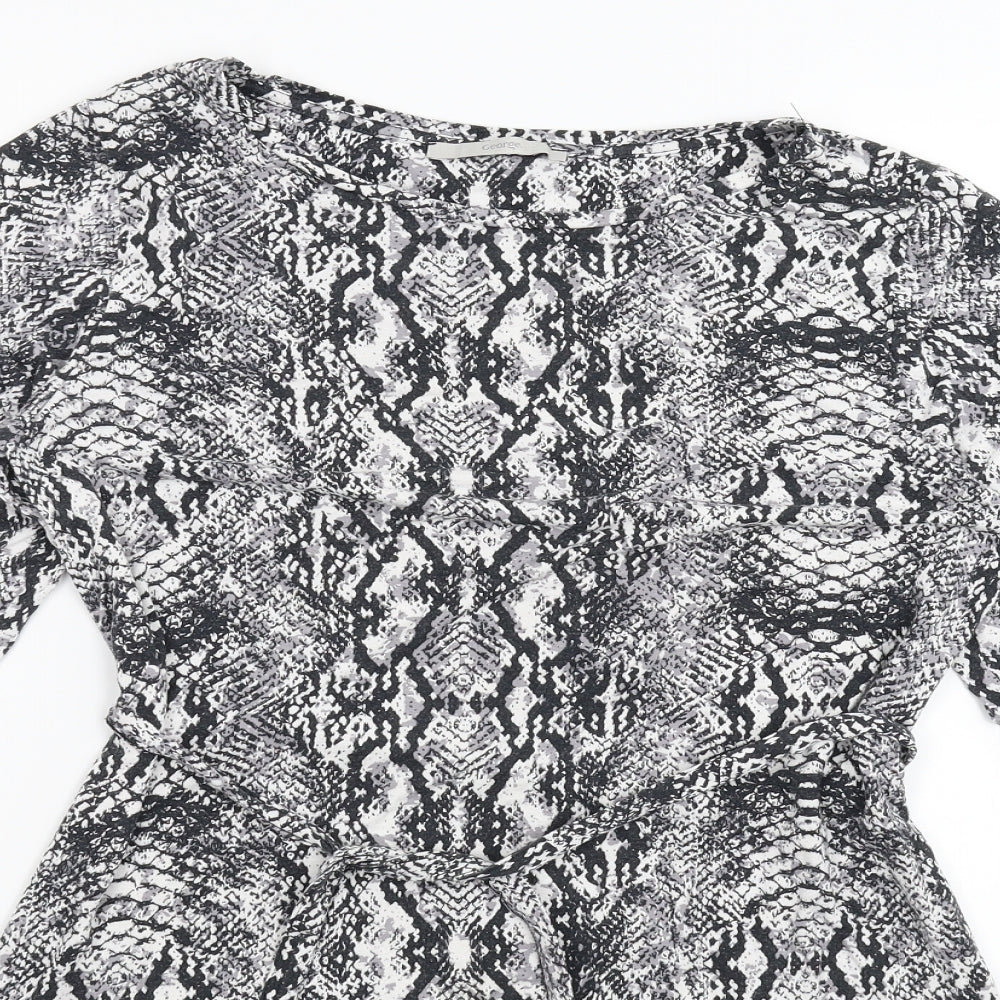 George Womens Multicoloured Animal Print  Mini  Size 10