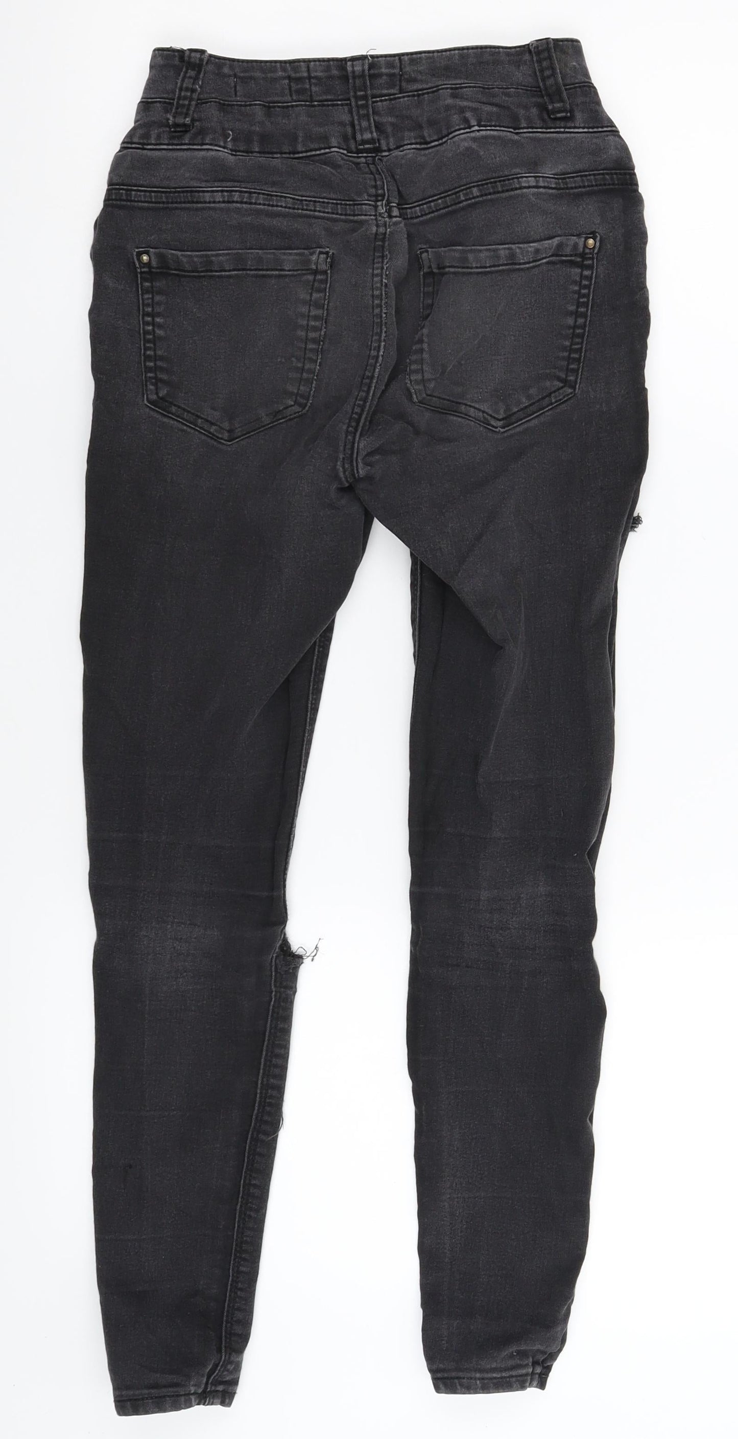 New Look Womens Black  Denim Jegging Jeans Size 6 L24 in