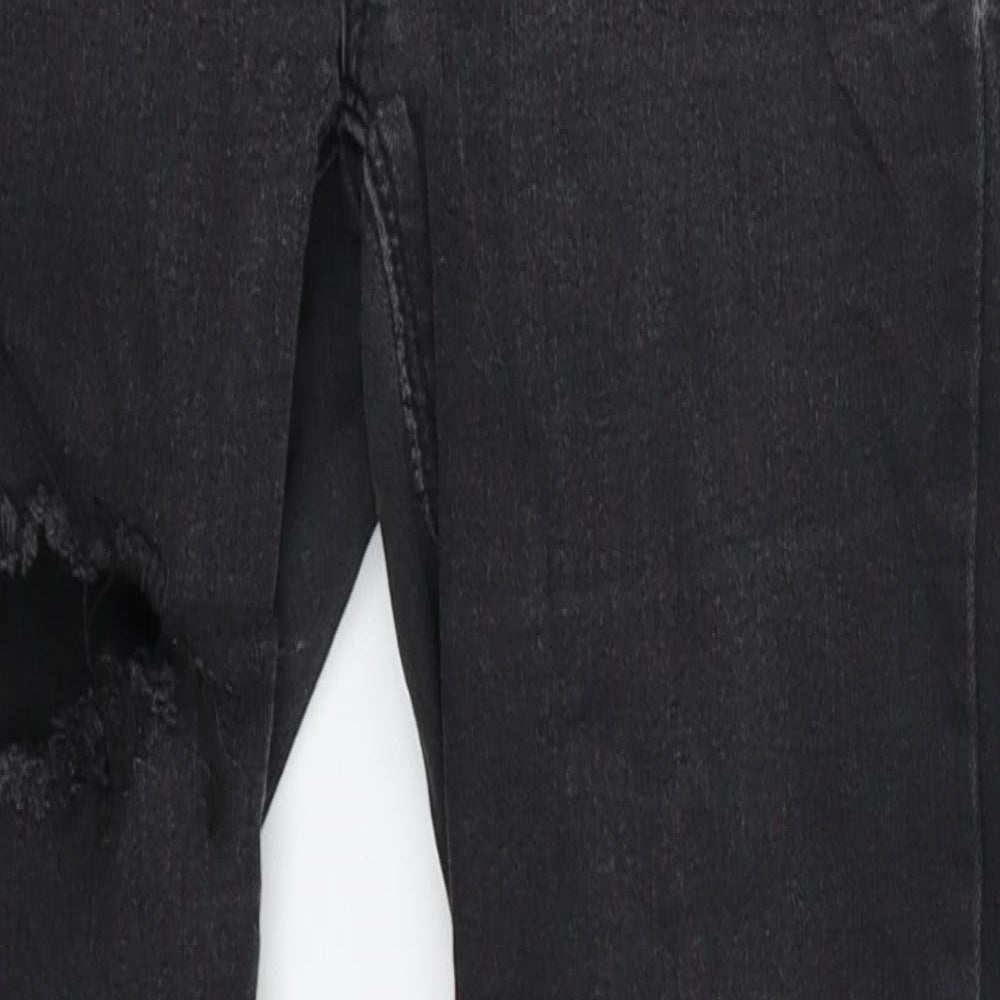 New Look Womens Black  Denim Jegging Jeans Size 6 L24 in