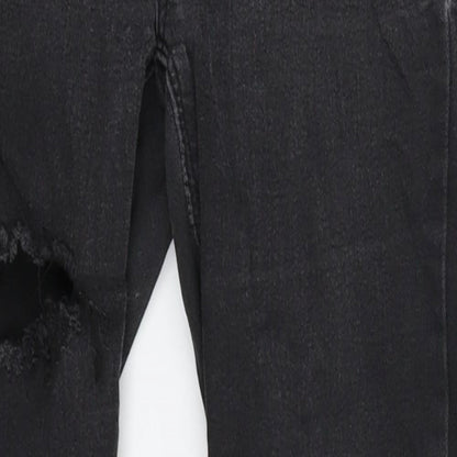 New Look Womens Black  Denim Jegging Jeans Size 6 L24 in
