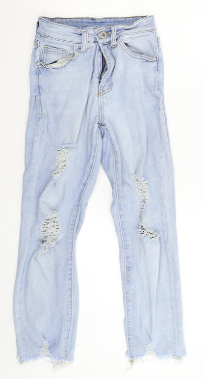 Womens UK Size 26 in Girl Vivi Extra-Slim Fit Skinny Blue Jeans