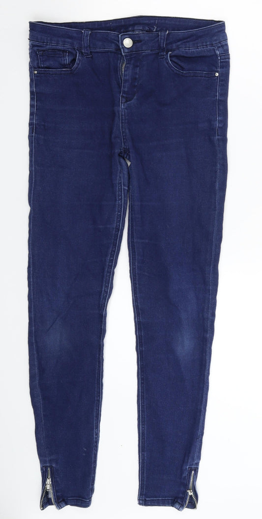 Denim & Co. Womens Blue  Denim Jegging Jeans Size 8 L27 in
