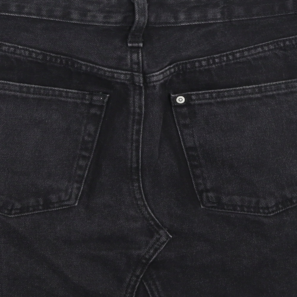 H&M Womens Black  Denim A-Line Skirt Size 8