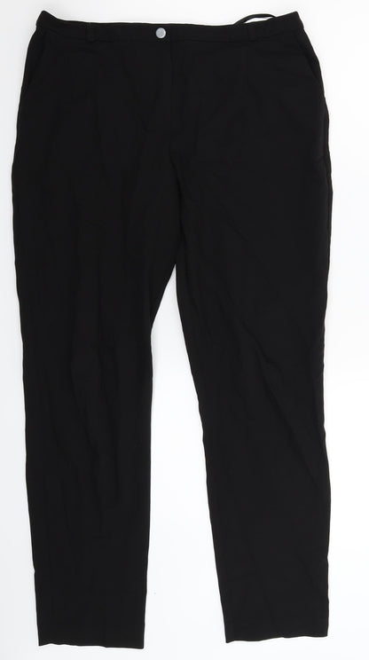 Womens UK Size 12 Topshop Extra-Slim Fit Dress Pants Black Trousers