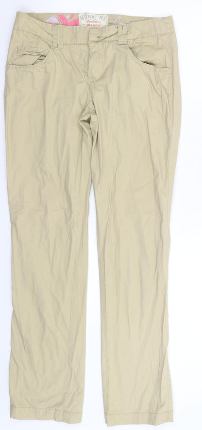 New Look Womens Beige   Trousers  Size 10 L30 in