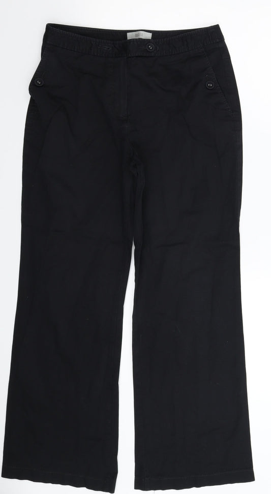 Womens UK Size 10 Marks and Spencer Regular Fit  Blue Trousers