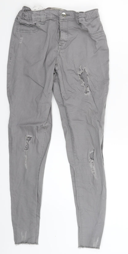 Denim & Co. Girls Grey  Denim Skinny Jeans Size 12-13 Years