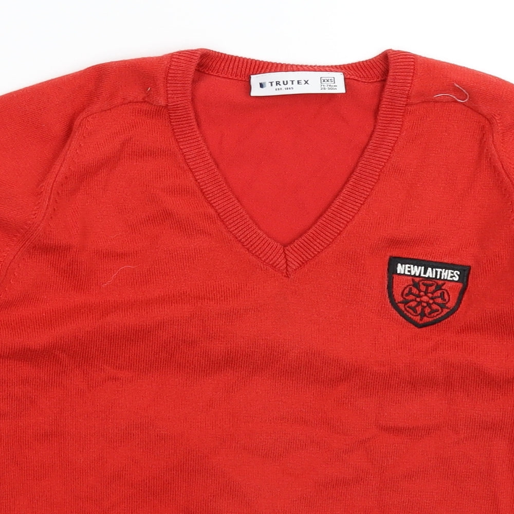 Trutex Mens Red   Pullover Jumper Size XS