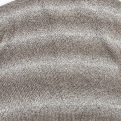 BM Womens Grey  Knit Cardigan Jumper Size XL