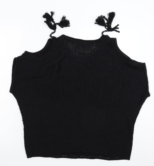 NEXT Womens Black  Knit Pullover Jumper Size M