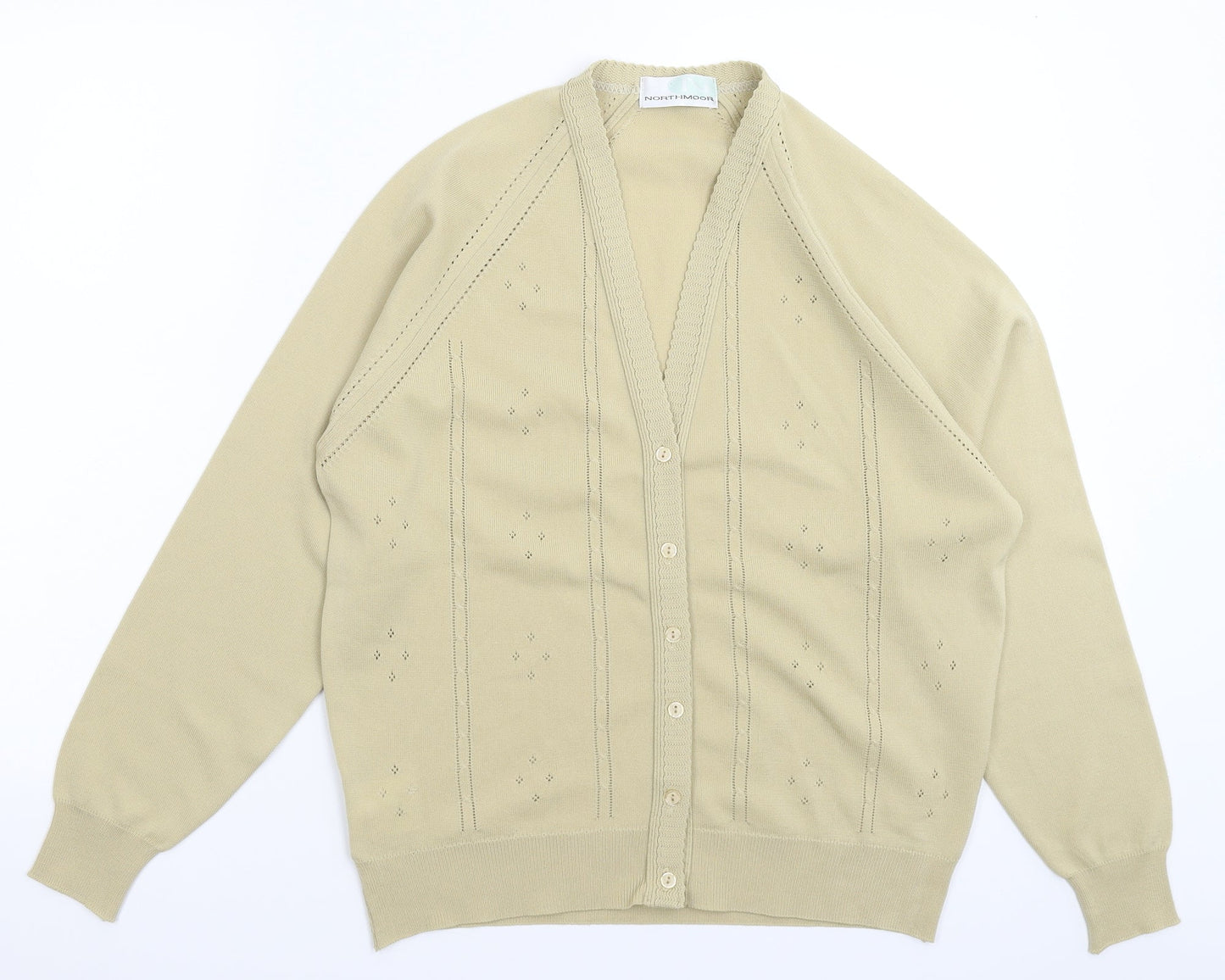 Northmoor Womens Beige  Knit Cardigan Jumper Size 14